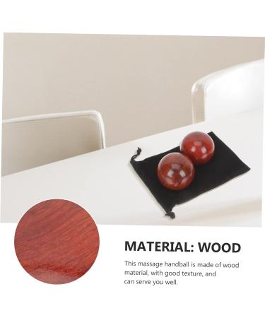 Healvian 6 STK Wooden Health Balls - Massage & Fitness Handballs for Muscle Relief Meditation & Exercise - Buy Online on GoSupps.com