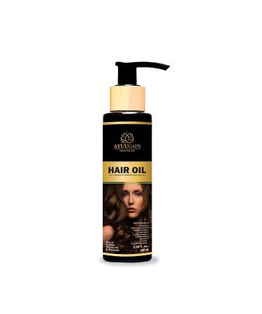 AYUUGAIN Hair Oil - 100ml: For Lustrous & Healthy Hair - Buy Online on GoSupps.com
