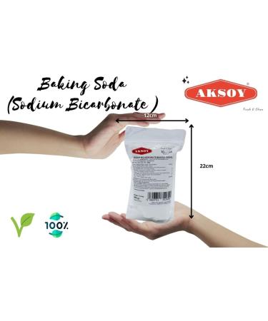 850g Aksoy Baking Soda - Pure Sodium Bicarbonate Powder for Cooking, Baking & Cleaning - Buy Online on GoSupps.com