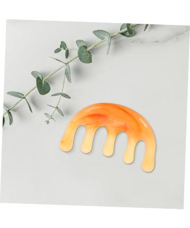 2 Pi ces Peigne m ridien grattoir cheveux gratte-t te massage de la t te peigne gua sha pour le cuir chevelu stimulateur du cuir chevelu Masseur de cou r sine Coffee - Buy Online on GoSupps.com