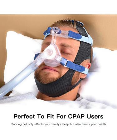 Neomen Adjustable Stop Snoring Chin Strap - Comfortable Snoring Solution in Black - Buy Online on GoSupps.com