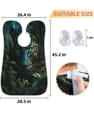 Jungle Fierce Cheetah Beard Bib Apron | Ultimate Beard Hair Catcher for Men - Perfect Gift for Father's Day Anniversaries & Christmas - Buy Online on GoSupps.com