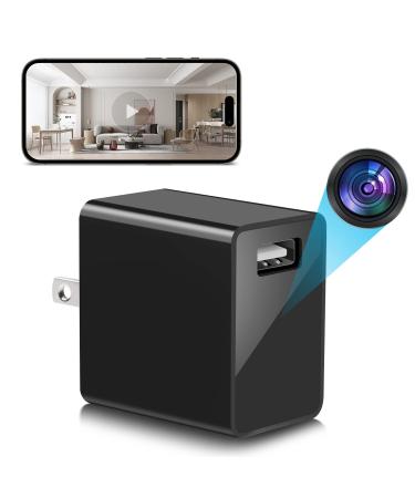 WZZHID Hidden Camera Charger Full 1080P HD Wireless Spy Camera Hidden Nanny Cam Mini USB Charger with Motion Detection, Hidden Cameras for Home Security, Office, Baby, Pets, Elderly Parents