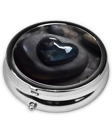 Mysterious Love Stoneround Pill Box | 3 Compartment Travel Organizer | Portable Pill Storage for Easy Travel - Buy Online on GoSupps.com