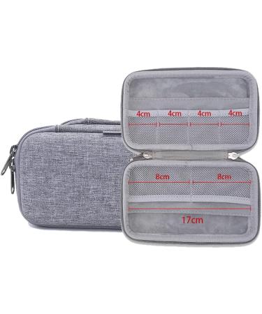 Diabetic Supplies Storage Case - Travel Organizer for Testing Kit, Test Strips, Glucose Meter, Insulin Pens - Small Gray B - Buy Online on GoSupps.com