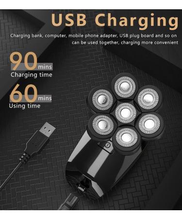 7D Waterproof Electric Shaver for Men - Floating Head Razor with LCD & USB Charge | Multifunction Trimmer - Buy Online on GoSupps.com