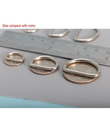 CrocSee 1 inch Metal D Ring Pack of 100 - Non Welded Nickel Plated - Large Size - Buy Online on GoSupps.com