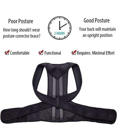 Posture Corrector Men Women Back Brace Shoulder Brace with Spinal Lumbar Support Adjustable Breathable Back Support Waist Belts for Pain Relief (Size : X-Small) (XXXXX) (Small) - Buy Online on GoSupps.com