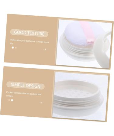 FOYTOKI 1 Set Powder Box Empty Powder Case Powder Puffs Empty Reusable Loose Powder Compact Container - Buy Online on GoSupps.com