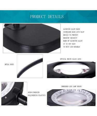 Professional Desktop LED Lighted Magnifier with Stand Folding Design Hands Glass Full of Stars - Buy Online on GoSupps.com