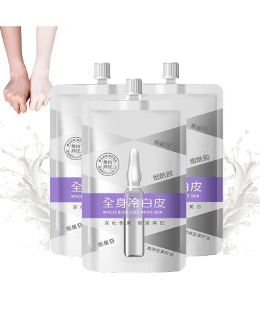 Japanese Skin Whitening Body Lotion, Cold White Skin All Over, Full Body Whitening Cream, Whitening Brighten Skin Tone Moisture Body Lotion (3pc)