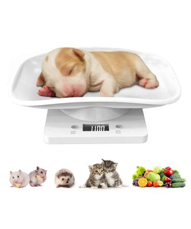 Hotfillere Digital Pet Scale Upgrade Multi-Function Small Animal Scale Max 33 lbs Puppy Weight Scale(kg/oz/lb) Portable Mini LCD Electronic Kitchen Scale for Hamster/Kittens/Small/Cats/Dogs/Food