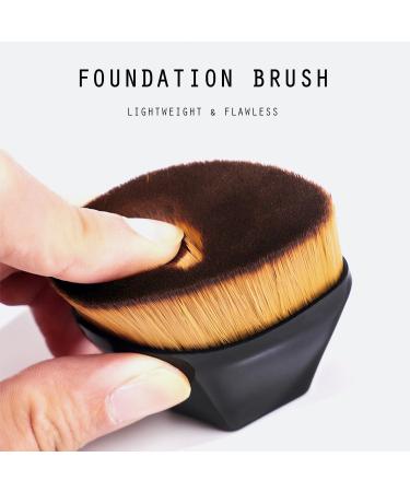 Foundation Brush Flat Makeup Brush for Face Lightweight Flawless Cosmetic Brush Cream Blush Liquid Powder Brush with Protective Case - Buy Online on GoSupps.com