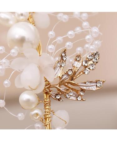 Crystal Flower Headband for Flower Girls - White Bridal Hair Vine - Buy Online on GoSupps.com