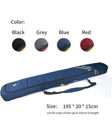 Unigear Ski Bag 360 Fully Padded Protection | Water-Resistant & Durable up to 192cm | Black - Buy Online on GoSupps.com