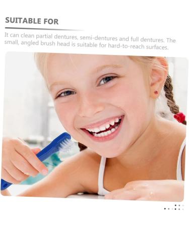 Lalafina Double-Headed Toothbrush - 4 Piece Prosthesis Cleaning Brush Set for Care & Hygiene - Double-Sided Tool for Friends - Buy Online on GoSupps.com