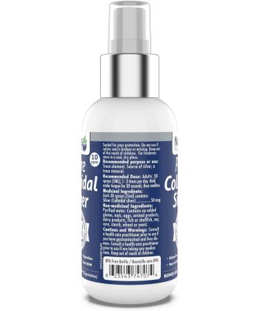 Naka Platinum Pure Colloidal Silver 10 Ppm (120 ml (Pack of 1)) - Buy Online on GoSupps.com