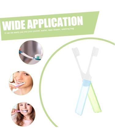 Portable Folding Travel Toothbrush Set | Essential Soft Brush for International Trips | Compact & Convenient Cleaning Bag - Buy Online on GoSupps.com