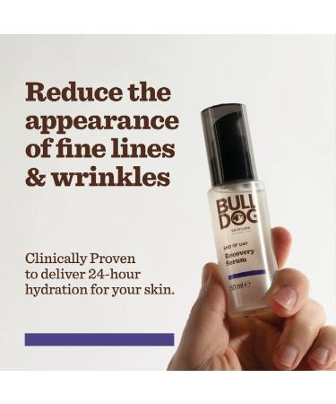BULLDOG SKINCARE End Of Day Recovery Serum for Men Reduce fine lines and moisturize 60ml x 3 Pack - Buy Online on GoSupps.com