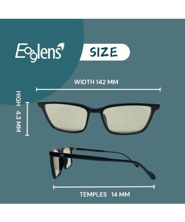 Blue Light Blocking Photochromic Glasses - Anti Eyestrain UV Protection for TV Phone Computer & Gaming - Stylish Black & Clear Sunglasses - Buy Online on GoSupps.com