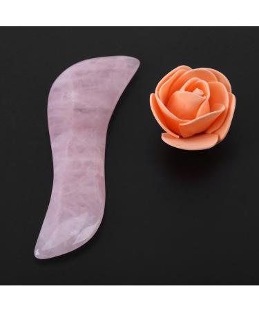 Crystal Massage Magic Wand - Natural Rose Quartz Gua Sha Tool for Smooth Massage | 4.5in | Unisex - Buy Online on GoSupps.com
