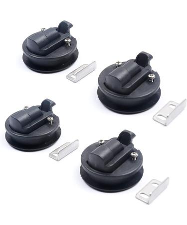 Mxeol Marine Slam Latch Black Flush Pull Slam Latch Round Plastic Black  4 PACK - Buy Online on GoSupps.com