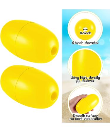 Lewtemi 4-Piece Marine Rope Floats 4.72'' x 2.75'' for Deep Water Fishing & Boating - Yellow - Buy Online on GoSupps.com