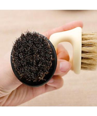 Men's Bristle Beard Brush & Mustache Comb - Premium Round Hair Bristles for Perfect Grooming - Buy Online on GoSupps.com