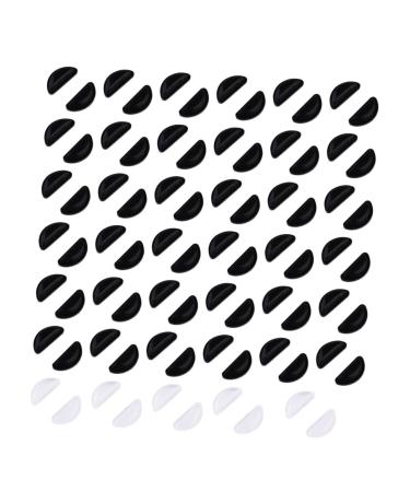 Healeeved 35 pairs Hohle Silicon panel glasses Pad Half moon Slip-resistant nose pad glasses.