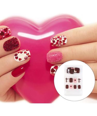 dijiusidy False Nail Perfect Matching Simple to Wear Fingernail Full Coverage Press Type Strong Viscosity Adjustable Paster Type 37 F741 Type 37 F741 - Buy Online on GoSupps.com