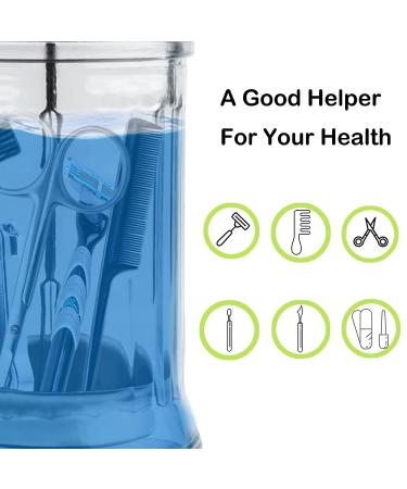 33 Oz Disinfectant Barber Jar with Removable Basket - Glass Container for Salon Supplies (33 Ounce) - Buy Online on GoSupps.com