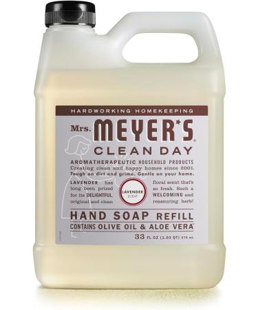 MRS. MEYER'S CLEAN DAY Hand Soap Refill Made with Essential Oils Lavender 33 fl. (Pack of 4) - Buy Online on GoSupps.com