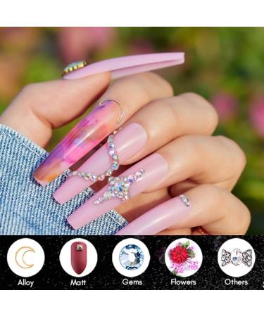 Makartt 2pcs Nail Rhinestone Glue Gel Set - 38ml Clear Super Strong Adhesive for Nail Decorations - 3D Stones, Charms, Flowers - Nail Lamp Required - Buy Online on GoSupps.com