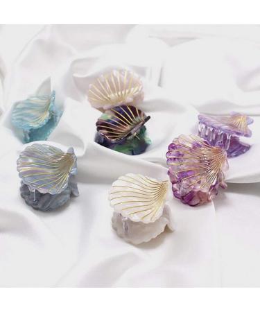 12 Pieces Klue Clips Seashell Hair Claw Clips - Vintage Mini Mussel Shell Hair Clips for Brides & Girls - Buy Online on GoSupps.com