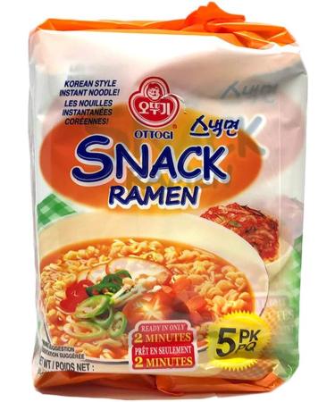 Ottogi Snack Ramen Korean Style Instant Noodle 108g X 5 Packs (540g) - Buy Online on GoSupps.com