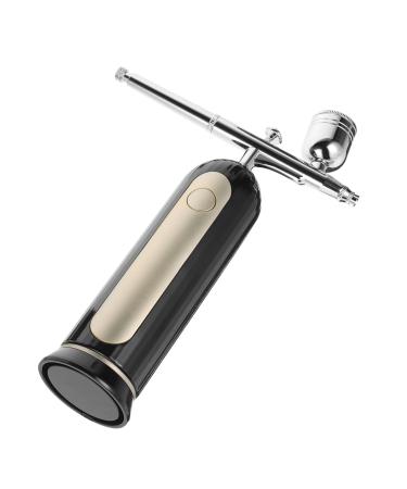 Healeved 1 Set Nail Kit Black Aluminum Alloy Abs Cake Airbrush Kit Air Brush