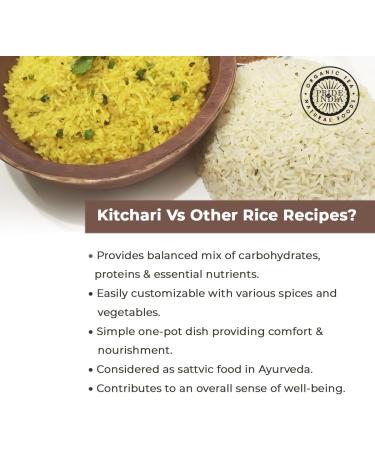 Indian Brown Basmati Rice & Lentil Kitchari Mix Brown Rice Superfood w/ Punch of Protein & Fiber Diet-Friendly Nutritious Rice Khichdi Available in Food Grade Storage Jars (24 oz.) - Buy Online on GoSupps.com