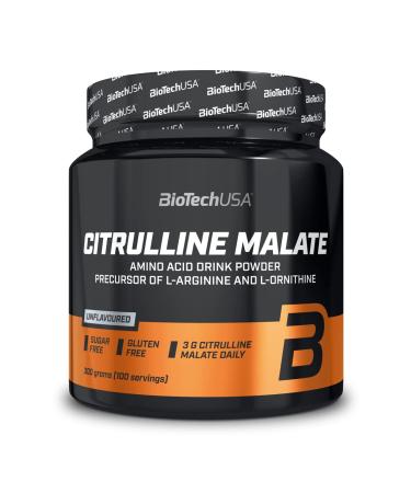 BioTechUSA Citrulline Malate Powder with L-citrulline-Malate Formula 300 g Unflavoured