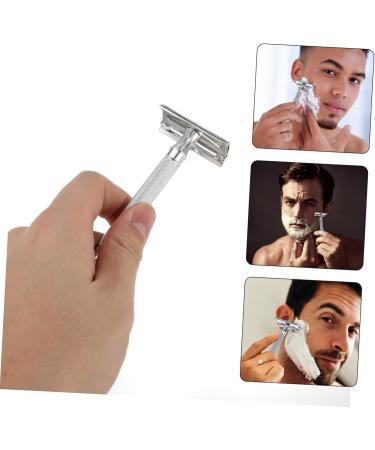 Healeved Manual Safety Razor for Men - Rust-Free Adjustable Double-Edged Razor - White Zinc Head - 1 Pack - Buy Online on GoSupps.com