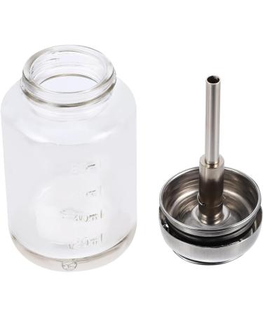 Press Down Pump Dispenser Glass Empty Bottle Nail Polish Dispenser Bottle For Nail Polish Remover Makeup Remover Clear - Buy Online on GoSupps.com