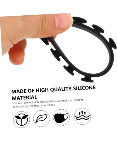 Minkissy 12 Pack Mask Ear Hooks - Reusable Silicone Face Mask Extenders for Kids | Comfortable Anti-Leak Design - Buy Online on GoSupps.com