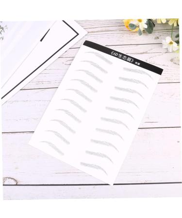 Balacoo 2 Pairs Waterproof Makeup Water-based Eye Brow Stickers Eyebrow Stickers 3d Water Proof Makeup Tools - Buy Online on GoSupps.com