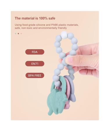 Elephant Silicone Baby Teething Toy | Chew & Sucking Relief for Infants & Toddlers - Buy Online on GoSupps.com
