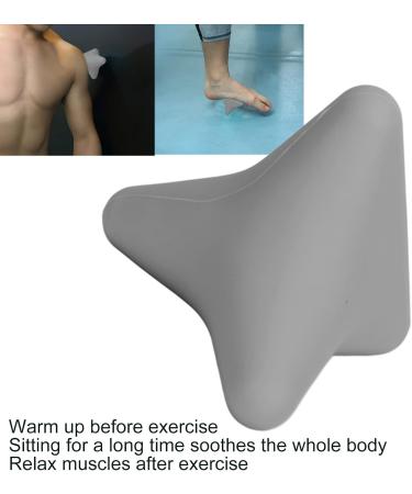 Silicone Massage Ball for Pain Relief | Trigger Point Presser & Hand Muscle Relaxer - Gray Fascia Ball Exercise Therapy - Buy Online on GoSupps.com