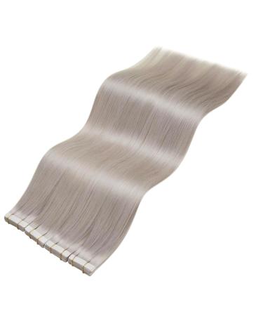 Shop Laavoo Long Real Hair Extensions - 60cm Platinum Blonde Tape Ins (10PCs 25g) - Natural & Authentic - Buy Online on GoSupps.com