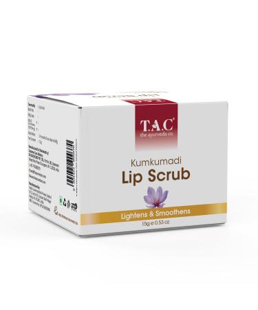 Kumkumadi Lip Scrub for Lightening & Smoothing Lips with Saffron | Suitable for All Skin Types | 15gm - Women & Men - Buy Online on GoSupps.com
