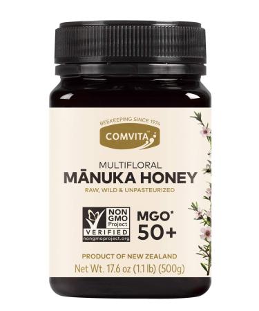 Comvita Raw Multifloral Manuka Honey MGO 50+ 17.6 oz (500 g) - Buy Online on GoSupps.com