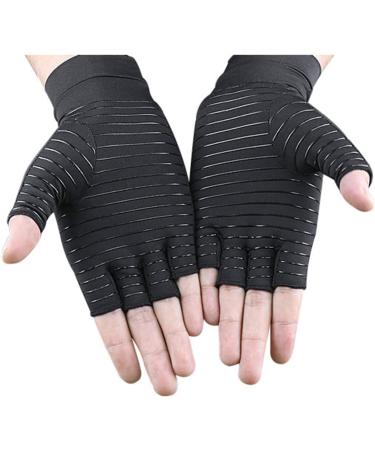 Gants D'arthrite Compression en Cuivre Compression en Treillis 360 L gers et Respirants Gants sans Doigts en Cuivre Inject lastiques et Antid rapants Tailles Multiples pour Hommes et Femme Noir L (for 7 10in Ankle Joint) - Buy Online on GoSupps.com