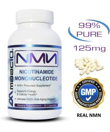 MAAC10 NMN 125mg Capsules: 99% Pure Pharmaceutical Grade Stabilized NMN Supplement - The Ultimate NAD+ Precursor (30 Count) - Buy Online on GoSupps.com