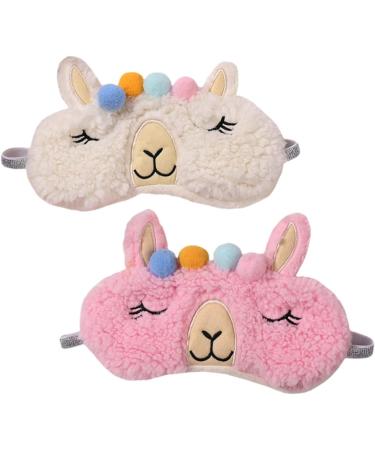 FOMIYES 6 Pcs Sherpa Fleece Eye Masks Plush Sleep Masks for Women & Kids Travel-Friendly Animal Sleeping Masks - Buy Online on GoSupps.com
